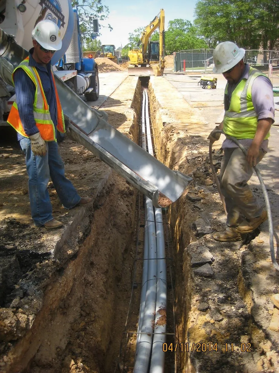 electric conduit installation