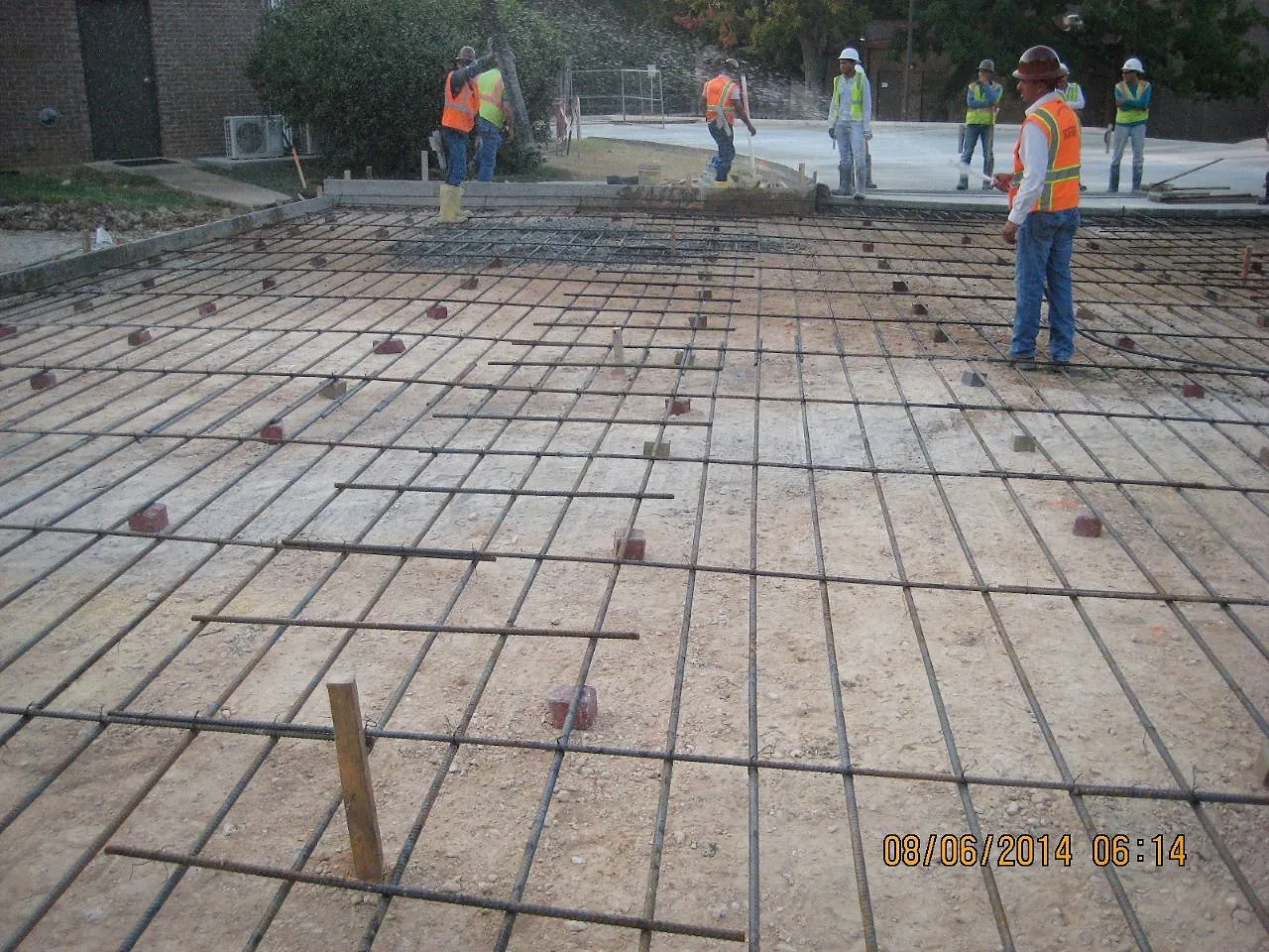 continuously reinforced concrete paving