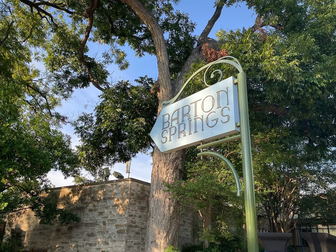 entrance sign